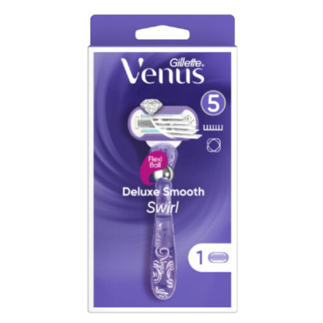 Gillette Venus Deluxe Smooth Swirl strojek+1 náhradní hlavice