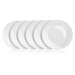 BANQUET Sada mělkých porcelánových talířů BASIC 24 cm, 6 ks, bílé