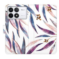 iSaprio Flip pouzdro Ornamental Leaves pro Poco F6 Pro