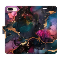 iSaprio Flip pouzdro Dark Marble pro iPhone 7 Plus