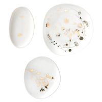 Räder Sada 3 porcelánových misek GARDEN GOLD