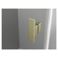 MEXEN/S Mist T sprchový kout dveře křídlové 110 x 110, transparent, zlato kartáčovaná 8A4T-110-1