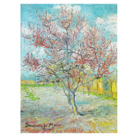 Obraz - reprodukce 30x40 cm Pink Peach Trees, Vincent van Gogh – Fedkolor
