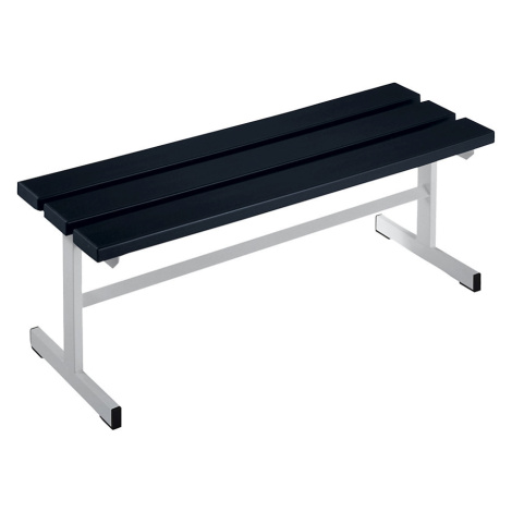 Wolf Šatnová lavice, jednostranná plocha pro sezení, černá, délka 1000 mm