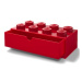 LEGO® stolní box 8 se zásuvkou - červená