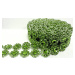 Diamantový pás plastový květinový zelený (3 cm x 3 m)
