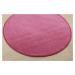 Vopi koberce Kusový koberec Eton růžový 11 kruh - 250x250 (průměr) kruh cm