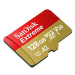 Paměťová karta SanDisk Extreme MicroSDXC 128GB+SD Adapter 190MB/s & 90MB/s