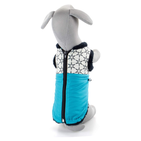 Pes-tex Bruno zimní bunda pro psa Barva: Modrá, Délka zad (cm): 26, Obvod hrudníku: 20 - 30 cm