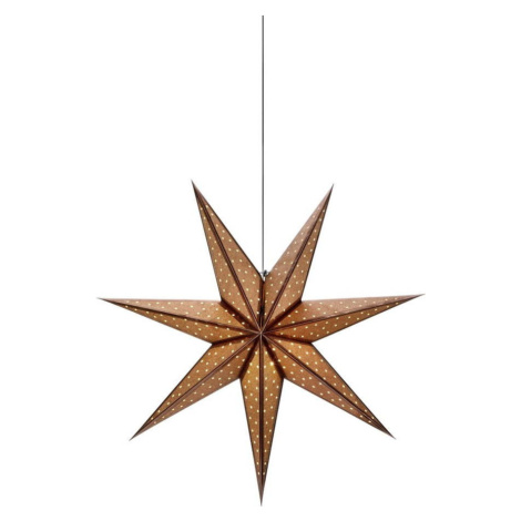 Hnědá světelná dekorace s vánočním motivem ø 45 cm Glitter – Markslöjd