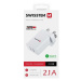 SWISSTEN Adaptér 230 V/2,1 A 10,5 W 2x USB, bílá