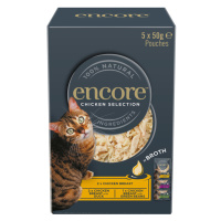 Encore Cat Pouch ve vývaru 20 x 50 g výhodné balení - výběr s kuřecím (3 druhy)