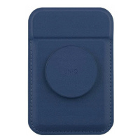 Uniq magnetická peněženka na karty stojánkem tmavě modrá