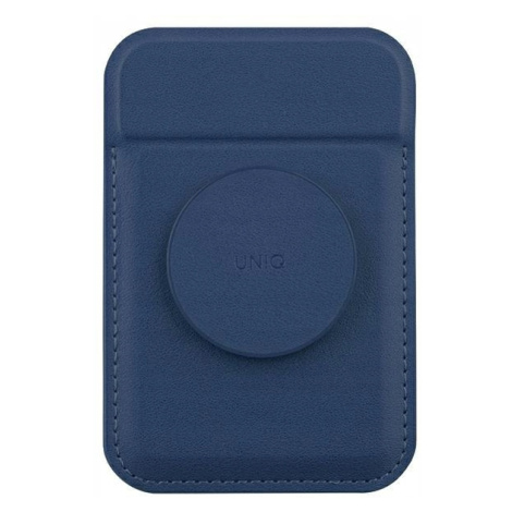 Uniq magnetická peněženka na karty stojánkem tmavě modrá