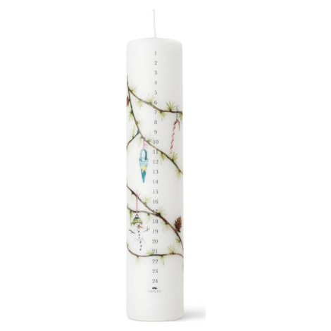 Svíčka s vánočním motivem doba hoření 56 h Hammershøi – Kähler Design