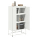 vidaXL Skříň highboard růžová 68,5 x 38,5 x 123,5 cm ocel