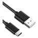 PremiumCord Kabel USB 3.1 C/M - USB 2.0 A/M, rychlé nabíjení proudem 3A, 2m, černá