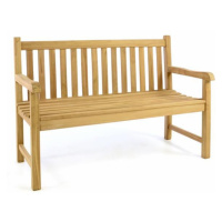 Divero 53824 Zahradní lavice - ošetřené týkové dřevo - 130 cm