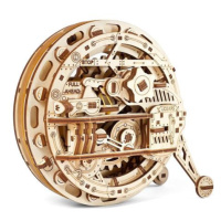 Ugears 3D dřevěné mechanické puzzle Jednokolka (monowheel)