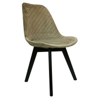 AKCE Sametová židle RIO BLACK v barvě cappuccino II.jakost