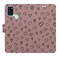 iSaprio Flip pouzdro Heart Dark 02 pro Samsung Galaxy A21s