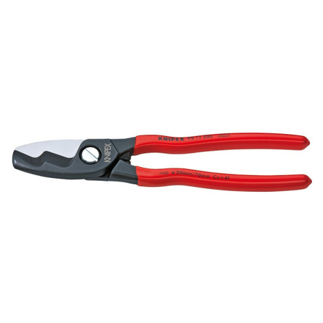 Kabelové nůžky s dvojitým břitem potaženo plastem 200 mm  - 9511200 Knipex