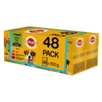 Pedigree kapsičky masový výběr se zeleninou ve šťávě pro dospělé psy 48 x 100 g