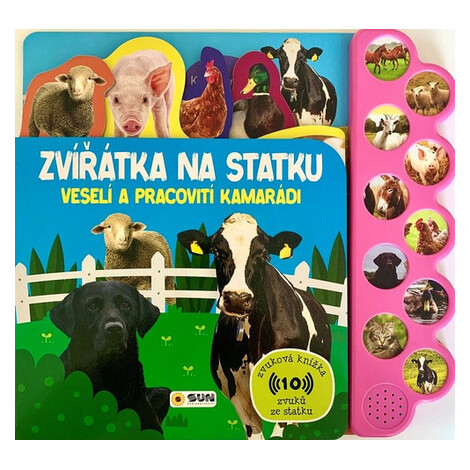 Zvířátka na statku Veselí a pracovití kamarádi - Zvuková kniha SUN