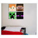 Minecraft obraz - Nejlepší postavičky na plátně - Alex, Steve, Enderman, Creeper
