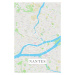Mapa Nantes color, POSTERS, (26.7 x 40 cm)