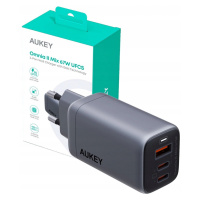 Aukey PA-B6U síťová nabíječka 1xUSB a 2xUSB-C 67W Pd 3.0 GaN Qc Pps Scp