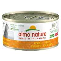 Výhodné balení Almo Nature HFC Natural Made in Italy 12 x 70 g - kuřecí