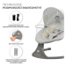 KINDERKRAFT Lehátko pohupující s melodií 2v1 Lumi, do 9 kg, Premium Light Grey