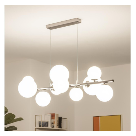 Brilagi - LED Lustr na lanku MILLA 10xG9/3W/230V černý chrom/bílá 7010-10CW
