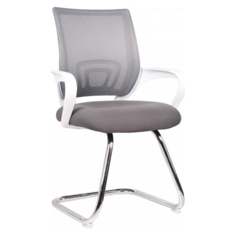 Tempo Kondela Konferenční židle SANAZ TYP 3 - šedá/bílá + kupón KONDELA10 na okamžitou slevu 3% 