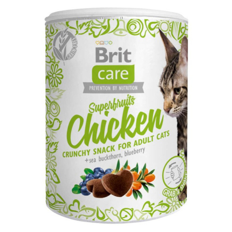 Brit Care Cat pamlsek Superfruits kuřecí maso 6× 100 g