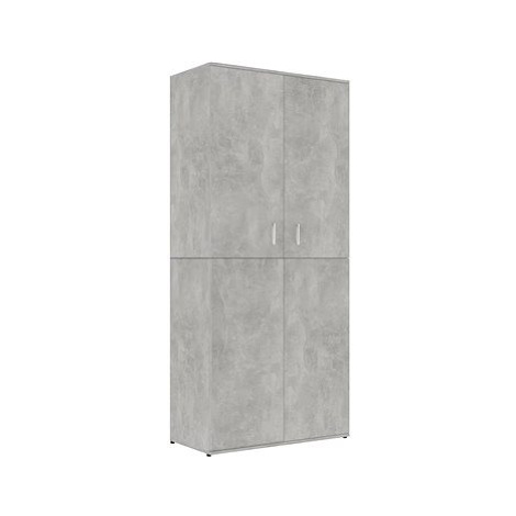 Botník betonově šedý 80×39×178 cm dřevotříska 802862 SHUMEE