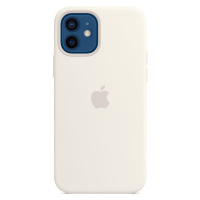 Apple silikonový kryt s MagSafe na iPhone 12 a iPhone 12 Pro bílý