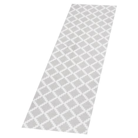 Hanse Home, Protiskluzový běhoun Home Grey 103155, 50x150, šedá, chodba / předsíň