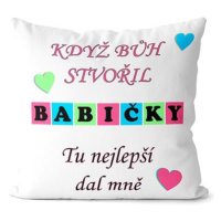 Impar Polštář Když bůh stvořil babičky