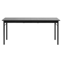 Černý jídelní stůl 95x180 cm Savona – Unique Furniture