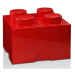 Lego® úložný box 250x252x181 červený