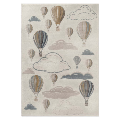 Krémový dětský koberec 160x235 cm Hot Air Balloon – Hanse Home