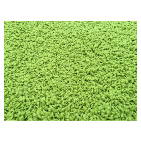 Kusový koberec color shaggy - zelené jablko - obdélník - 140 x 200 cm