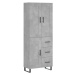 vidaXL Skříň highboard betonově šedá 69,5x34x180 cm kompozitní dřevo