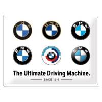 Plechová cedule BMW - Logo Evolution, (40 x 30 cm)