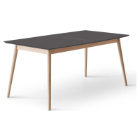 Rozkládací jídelní stůl s černou deskou v černo-přírodní barvě 90x165 cm Meza – Hammel Furniture