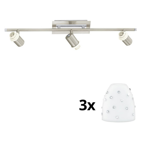 Eglo - LED Bodové svítidlo MY CHOICE 3xE14/40W/230V chrom/bílá 1xEG31127+3xEG94749