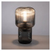Paul Neuhaus Stolní lampa Mashi ze skla, kouřově šedá