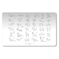 Podložka na stůl 60 × 45 cm, PP - Origami animals